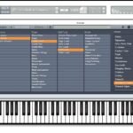 Sintetizador FM8 Native Instruments, plugin VST de síntese FM, mostrando interface digital com controle de operadores e modulação para produção musical.